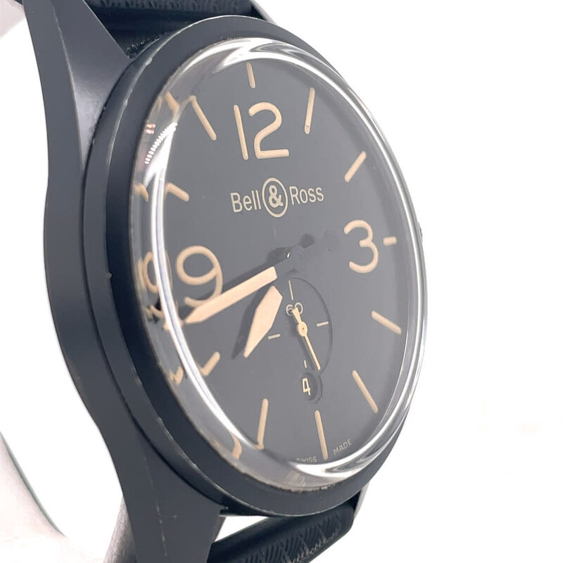 Bell And Ross Pre-owned Bell & Ross Vintage Automatic Black Dial