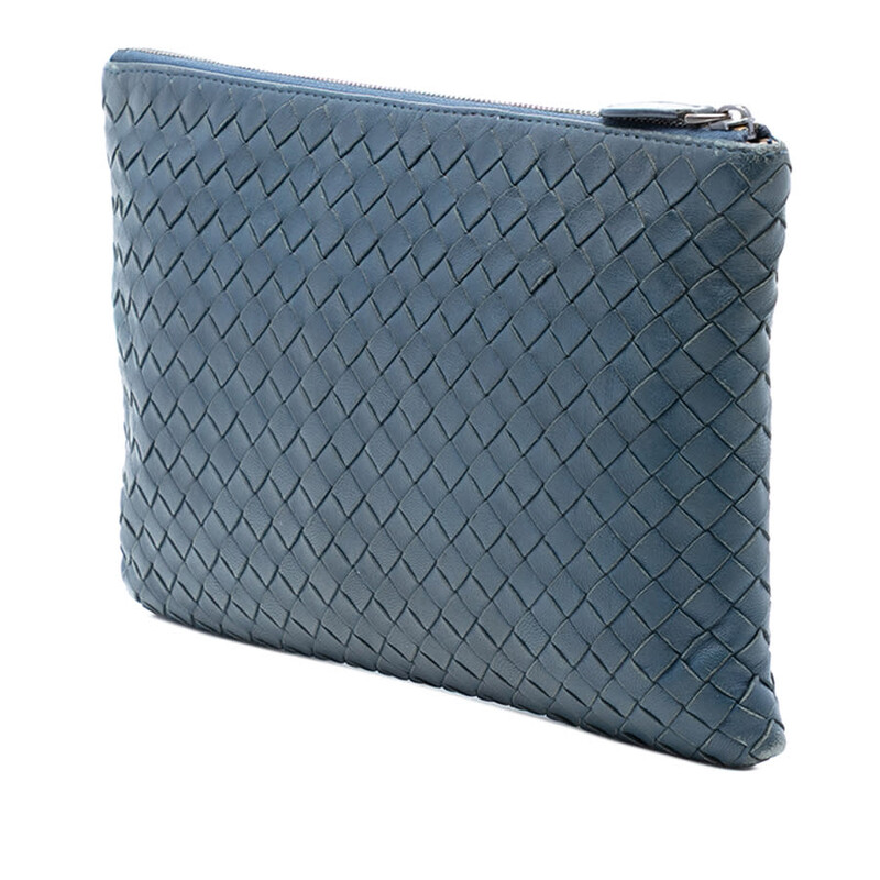 Bottega Veneta Carmel Nappa Intrecciato The Mini Pouch  Pre-Loved Bottega Veneta Nappa Intrecciato The Pouch display picture 1
