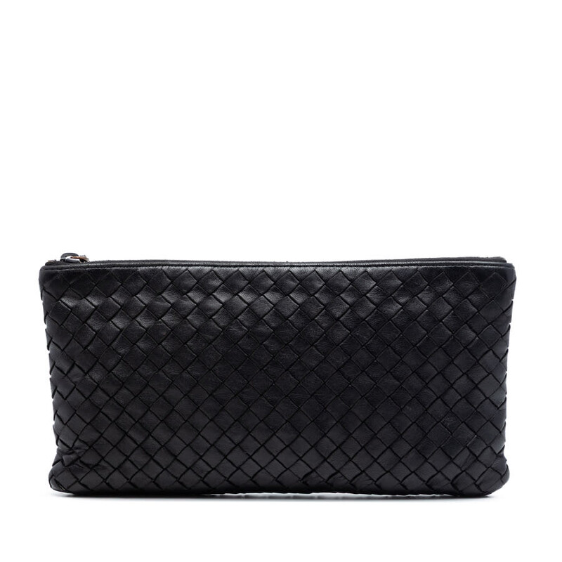 Bottega Veneta Carmel Nappa Intrecciato The Mini Pouch  Pre-Loved Bottega Veneta Nappa Intrecciato The Pouch display picture 1