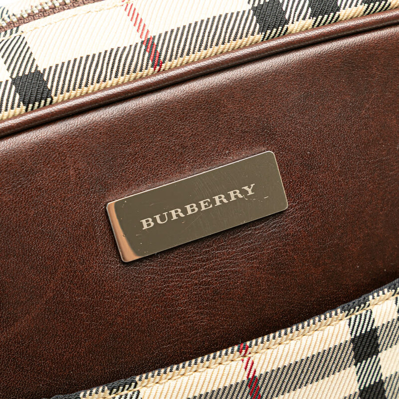 Burberry Pre-owned Burberry House Check Canvas Crossbody ...