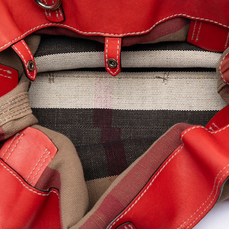Burberry Pre-owned Burberry Mega Check Canvas Maidstone Tote