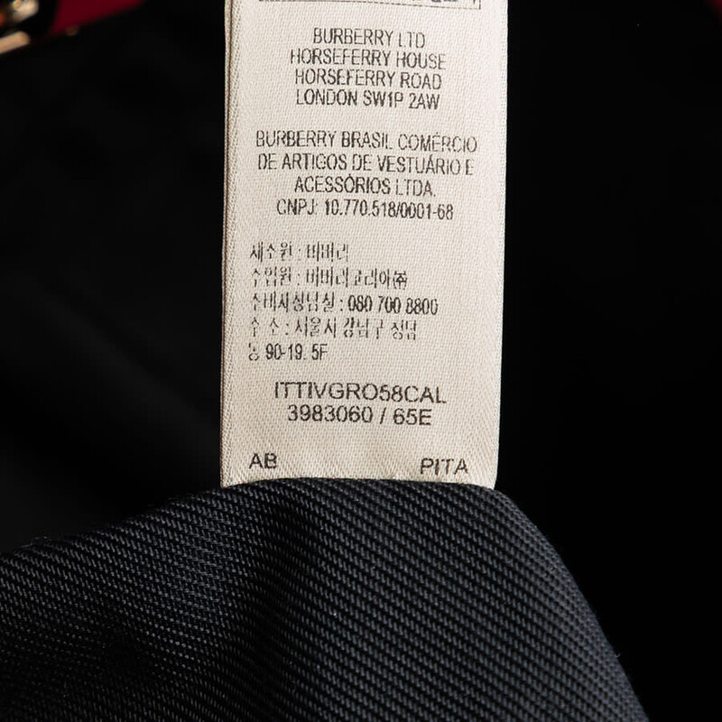 Burberry Pre-owned Burberry Small Haymarket Check Canvas and
