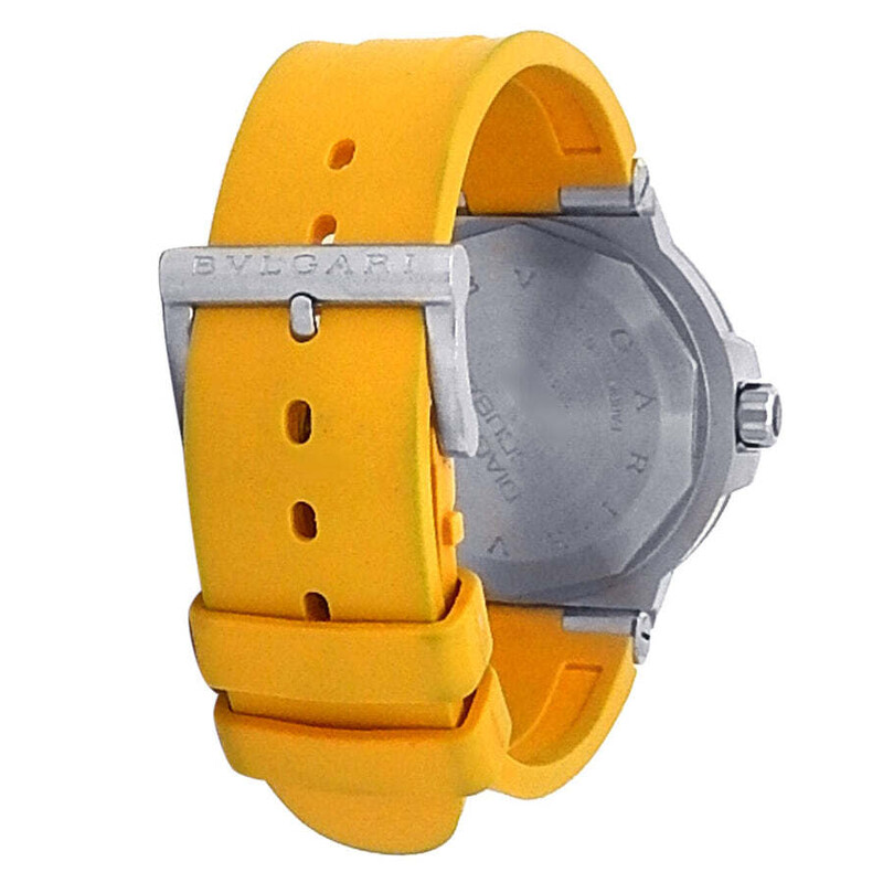 Bvlgari Pre-owned Bvlgari Diagono Orange Dial Men's Watch 102787 - Pre ...