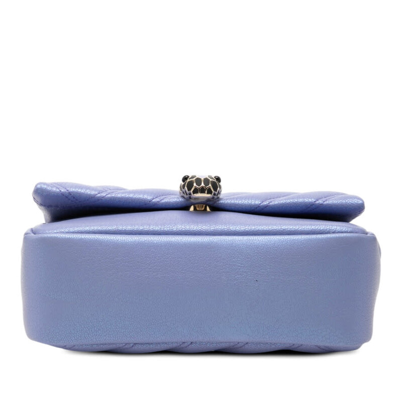 Bvlgari Pre-owned Bvlgari Leather Serpenti Cabochon Chain
