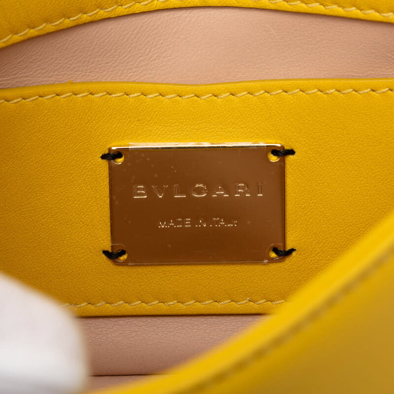 Bvlgari Pre-owned Bvlgari Leather Serpenti Cabochon Chain