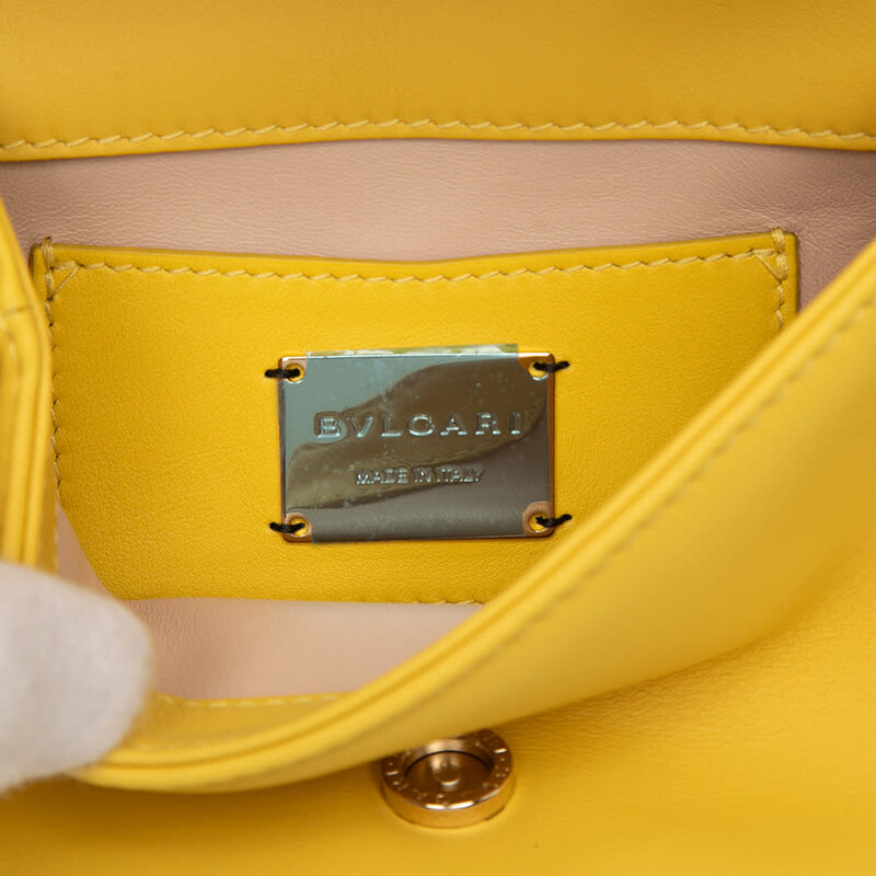 Bvlgari Pre-owned Bvlgari Leather Serpenti Cabochon Chain