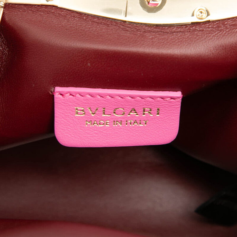 Bvlgari Pre-owned Bvlgari Leather Serpentine Pouch Crossbody