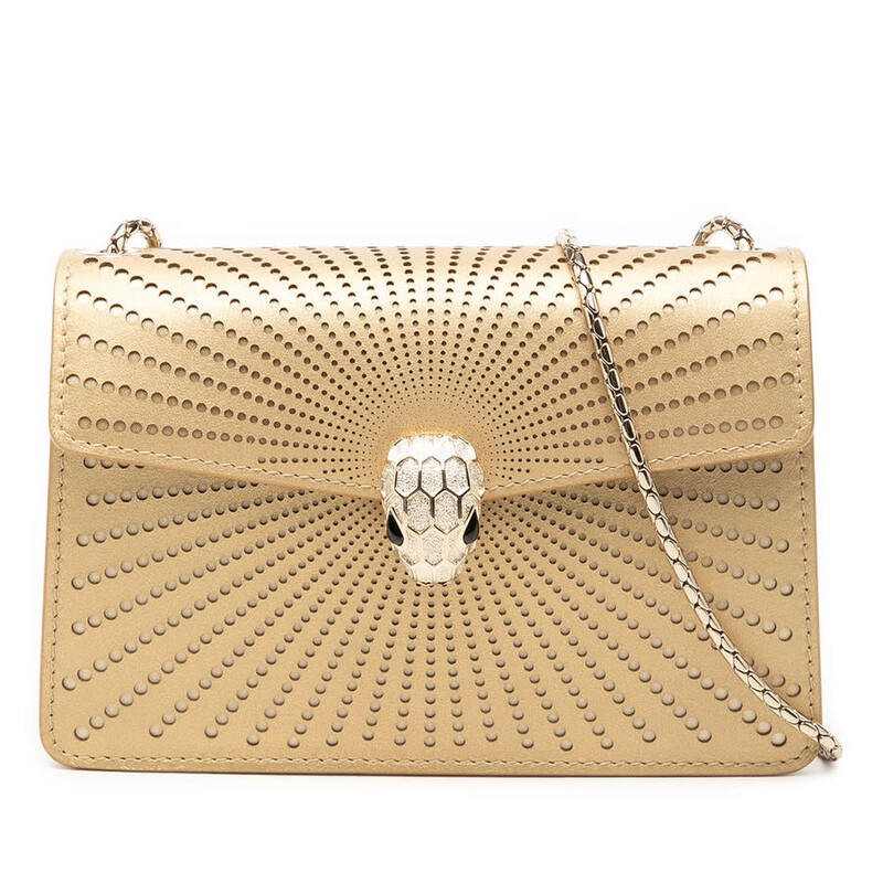 Bvlgari Pre-owned Bvlgari Mini Laser Cut Calfskin Serpenti Forever