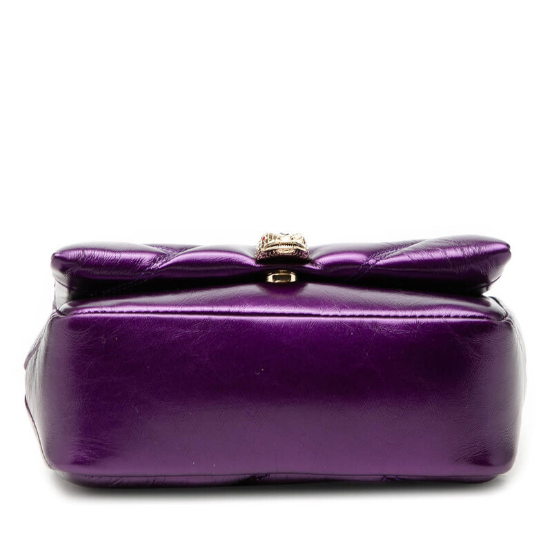 Bvlgari Pre-owned Bvlgari Mini Metallic Leather Maxi Serpenti