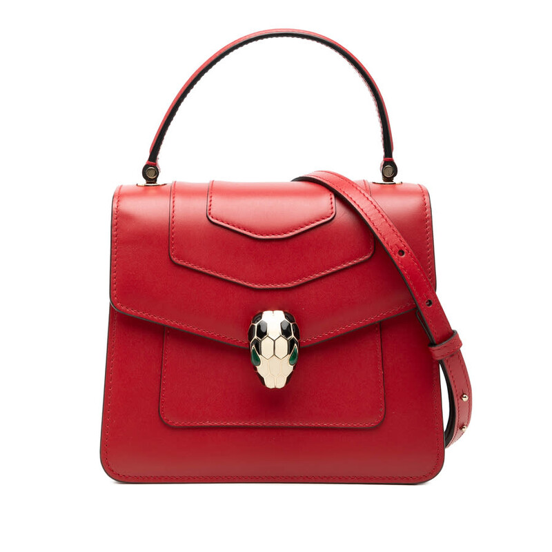 Bvlgari Pre-owned Bvlgari Small Calfskin Serpenti Forever Top
