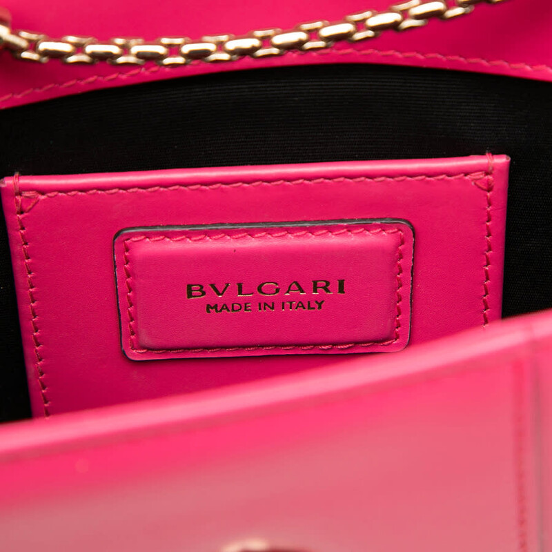 Bvlgari Pre-owned Bvlgari Small Leather Square Serpenti Forever