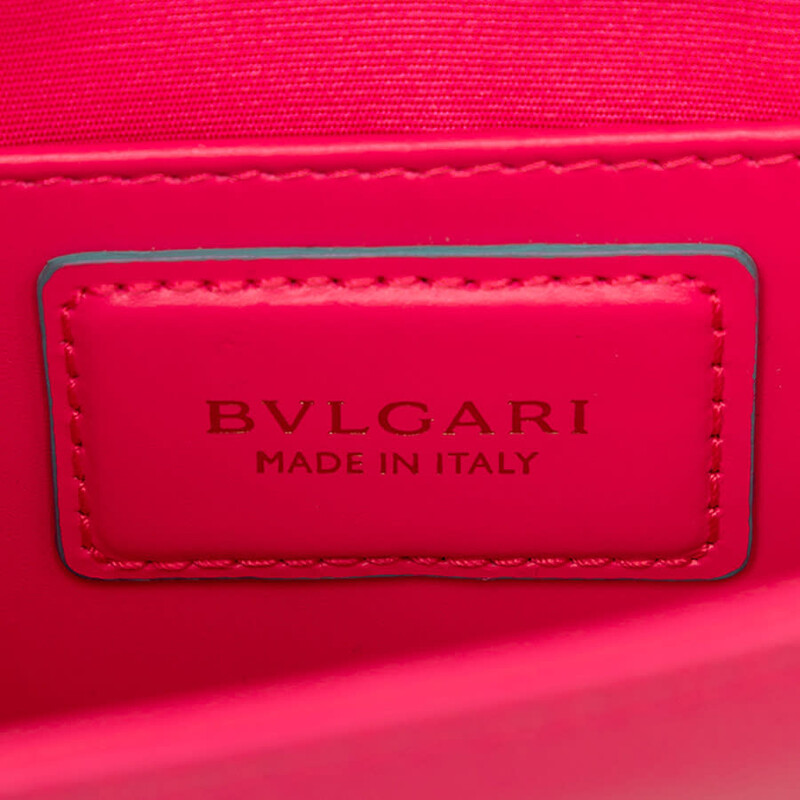 Bvlgari Pre-owned Bvlgari Small Leather Square Serpenti Forever