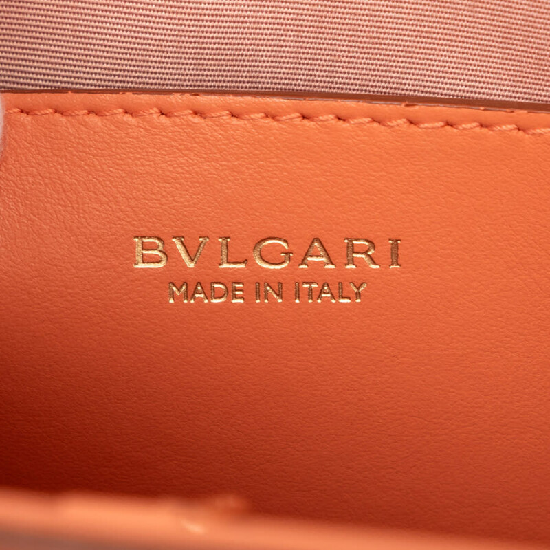 Bvlgari Pre-owned Bvlgari Smooth and Pebbled Calfskin Logo Tote