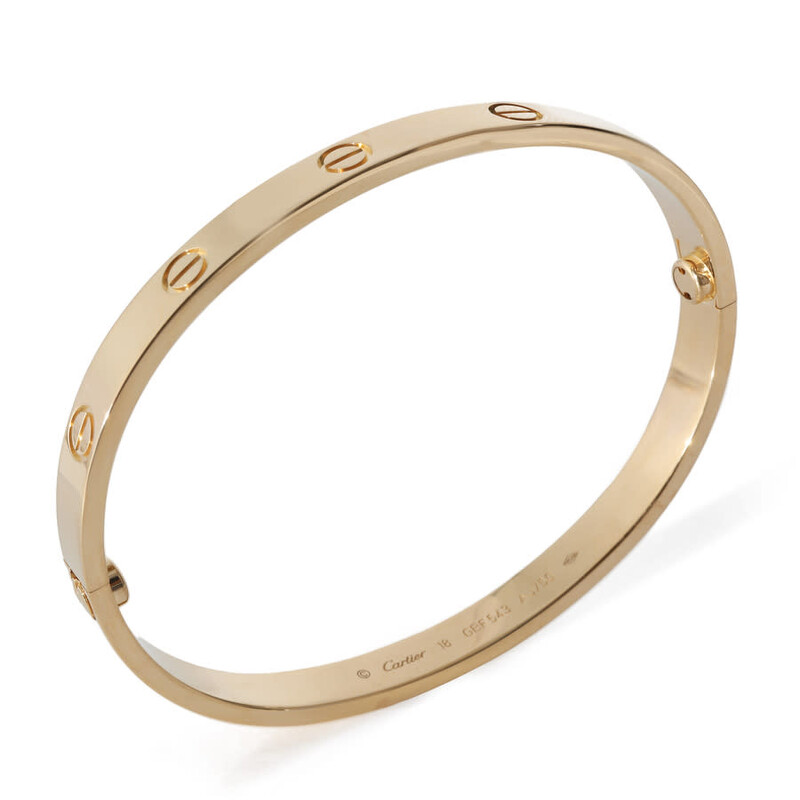 Cartier Pre-Owned Cartier Love Bangle in 18K Yellow Gold 137627 - Pre ...
