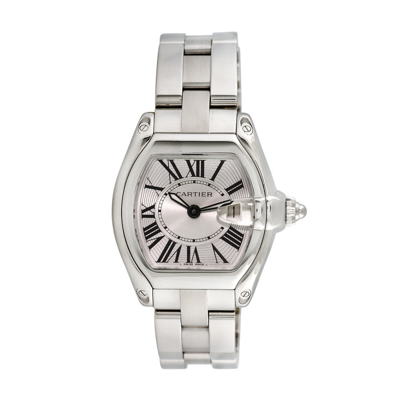 Cartier Pre-owned Cartier Roadster Quartz Silver Dial Ladies Watch 2675 ...