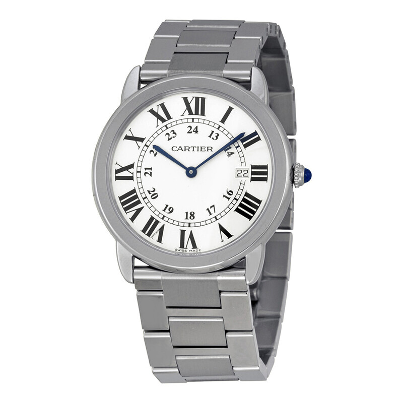 Cartier Pre-owned Cartier Rondo Solo De Cartier GMT Silver  display picture 1