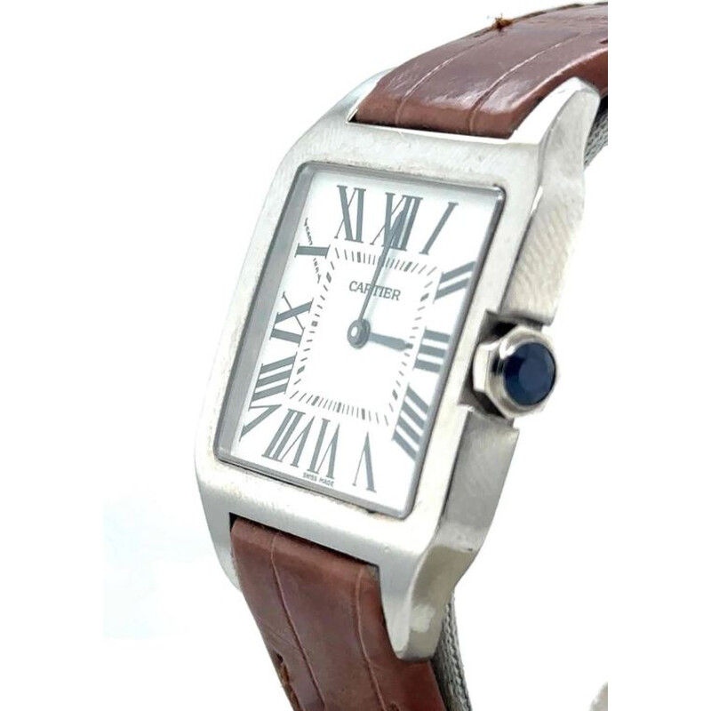 Cartier Pre-owned Cartier Santos Dumont Silver Dial Men's Watch
