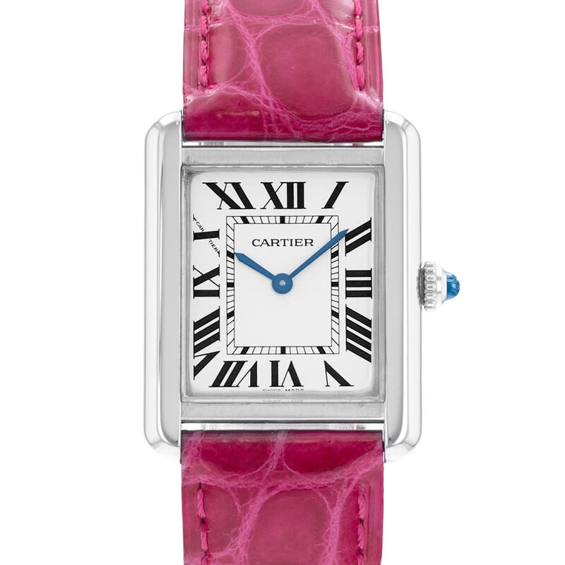 Cartier Pre-owned Cartier Tank Solo Quartz Silver Dial  display picture 3