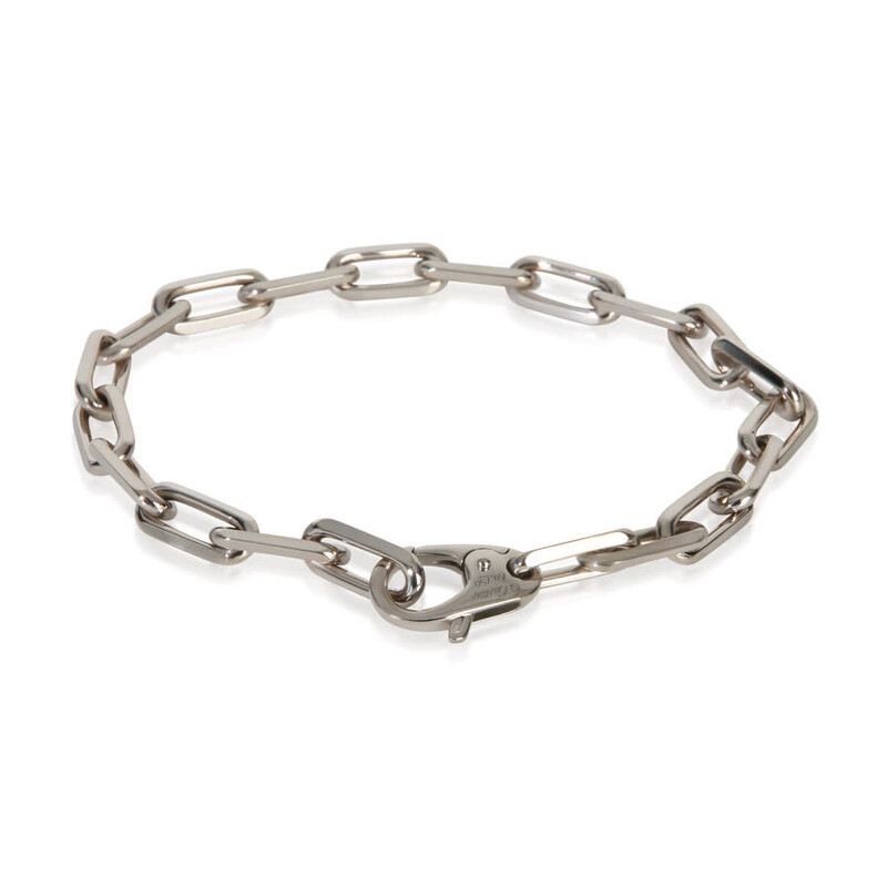 Cartier Pre-Owned Cartier White Gold Medium Model Santos Bracelet