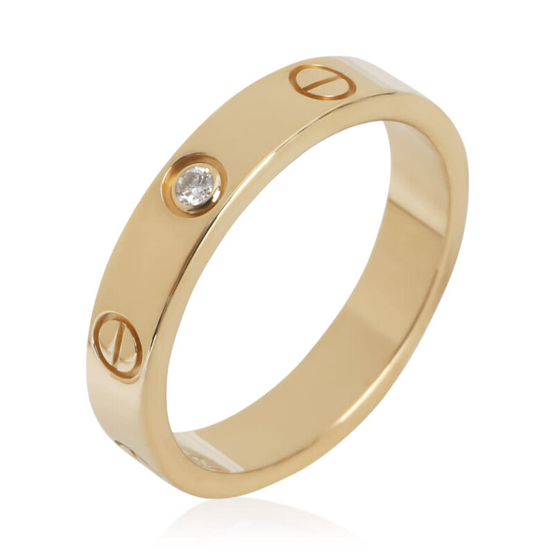 Cartier Pre-Owned Cartier Yellow Gold Diamond Small Model Love