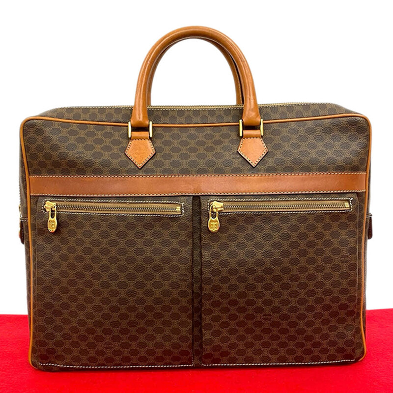 CELINE セリーヌ ヴィンテージ マカダム トートバッグ JMB11 Celine Pre-owned Celine Macadam Coated Canvas Business Bag Unisex