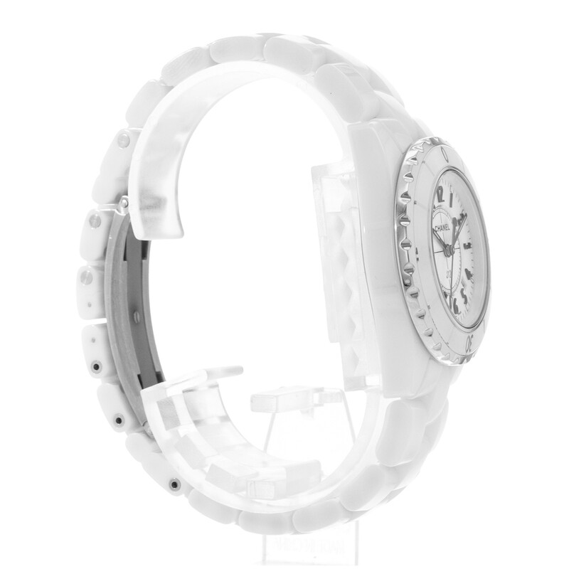 シャネル J12 白セラミック H0968 レディース 中古 腕時計 中古)CHANEL シャネル J12 H0968 ホワイトセラミック 33mm（商品ID