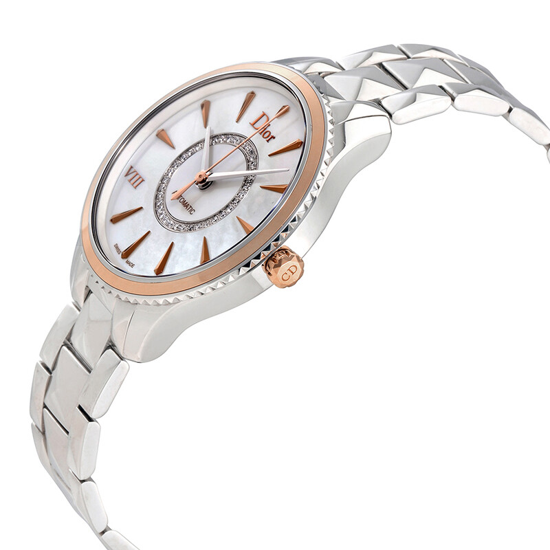 Dior Pre-owned Dior VIII Montaigne White Mother of Pearl  display picture 2