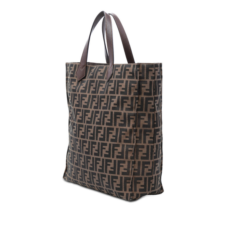 Fendi Pre-owned Fendi Zucca Canvas Vertical Shopping Tote Ladies