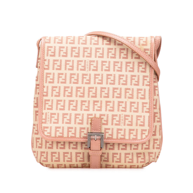 Fendi Pre-owned Fendi Zucchino Canvas Crossbody Ladies 8BT052