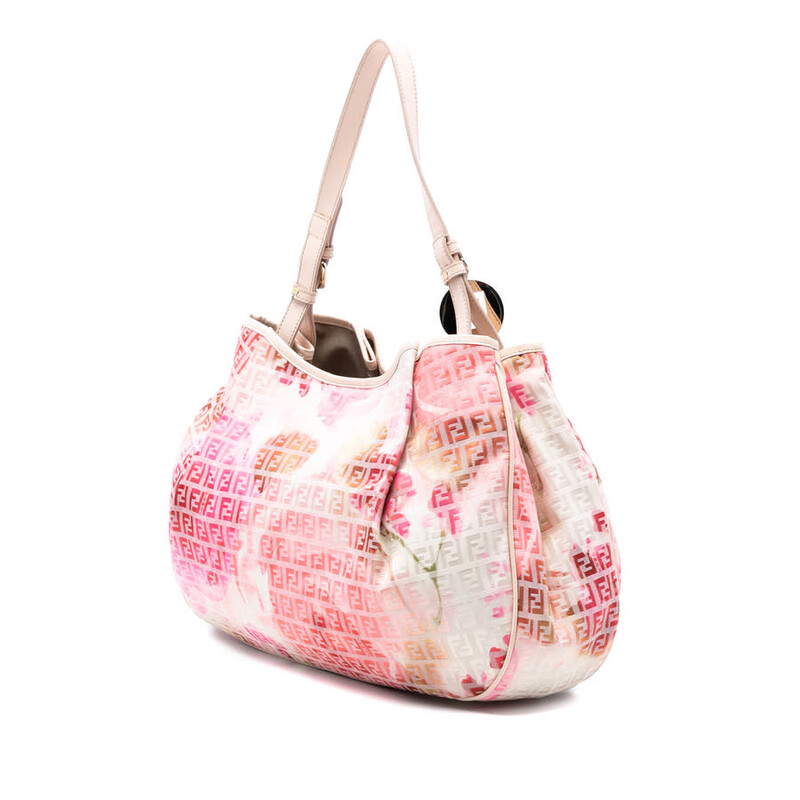 Fendi Pre-owned Fendi Zucchino Canvas Floral Tote Ladies 8BH220