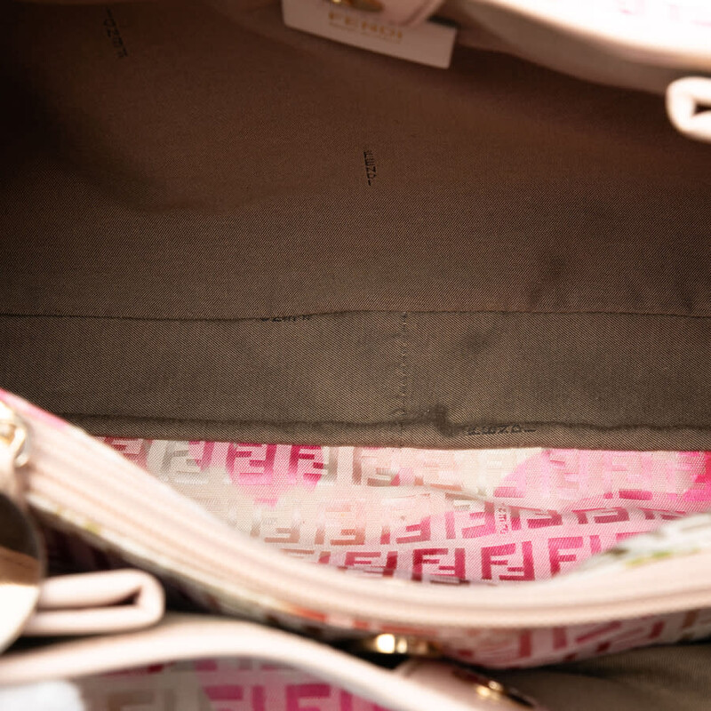 Fendi Pre-owned Fendi Zucchino Canvas Floral Tote Ladies 8BH220
