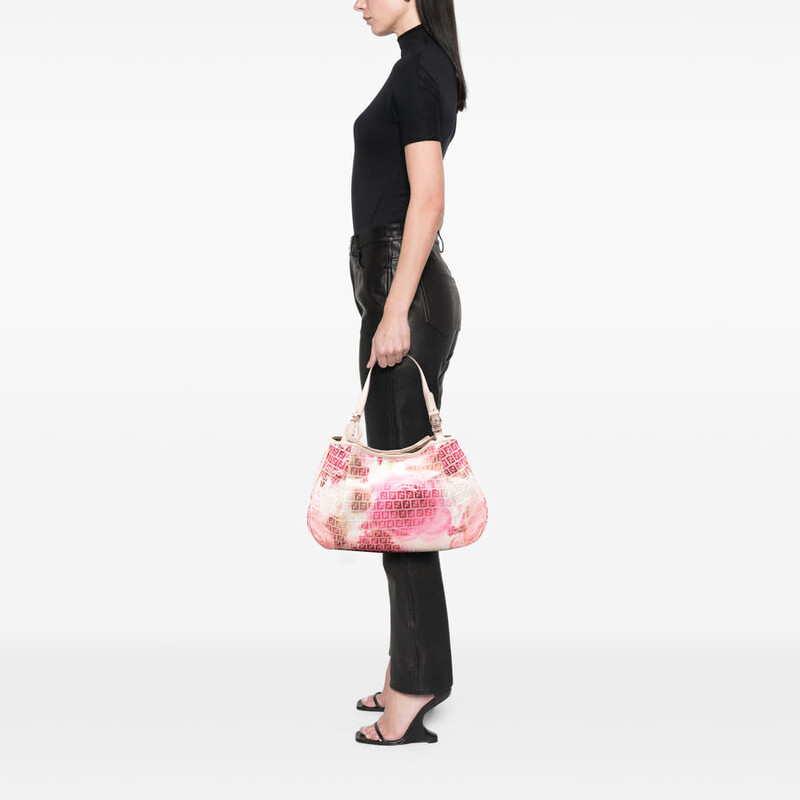 Fendi Pre-owned Fendi Zucchino Canvas Floral Tote Ladies 8BH220