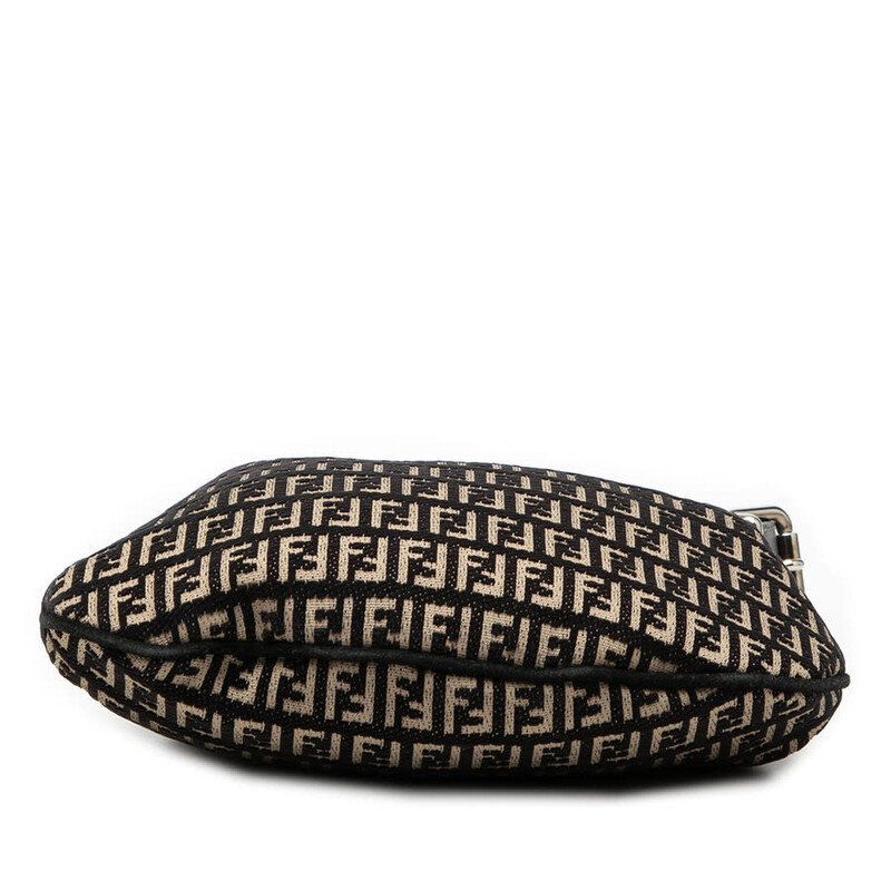 Fendi Pre-owned Fendi Zucchino Canvas Oyster Shoulder Bag Ladies
