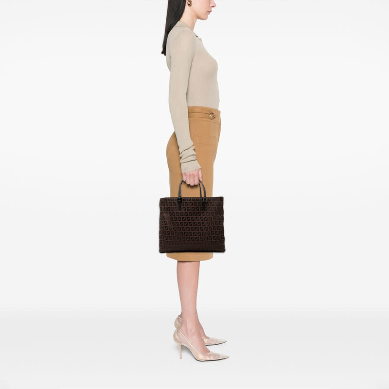 Fendi Pre-owned Fendi Zucchino Canvas Tote Ladies 2211 8BH019 029