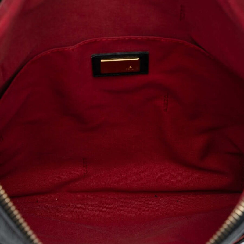 Fendi Pre-owned Fendi Zucchino Coated Canvas Charm Zip Crossbody