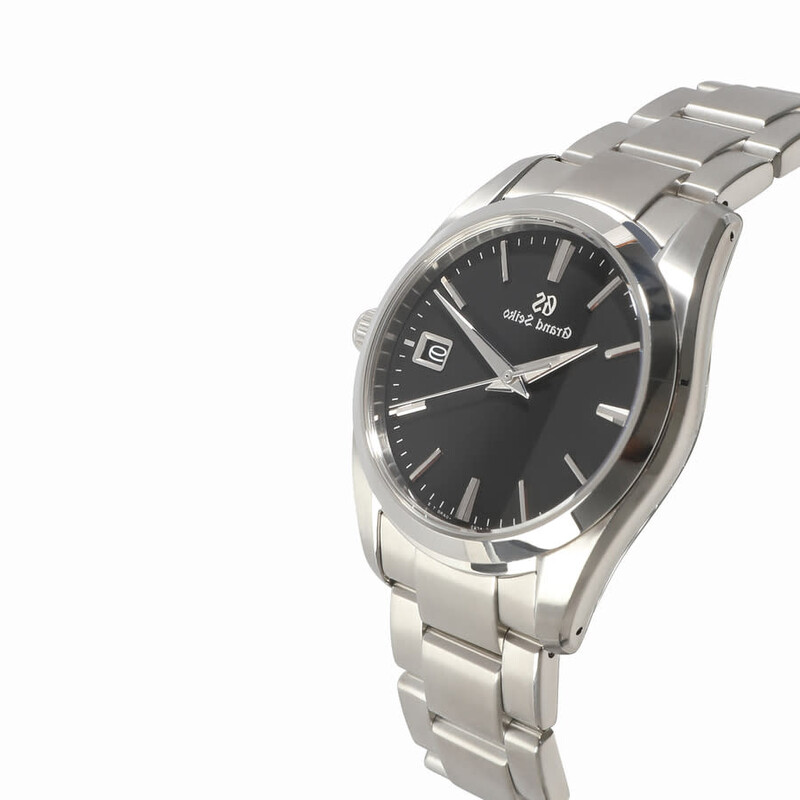 Grand Seiko Pre-owned Grand Seiko Heritage Quartz Black Dial Men's