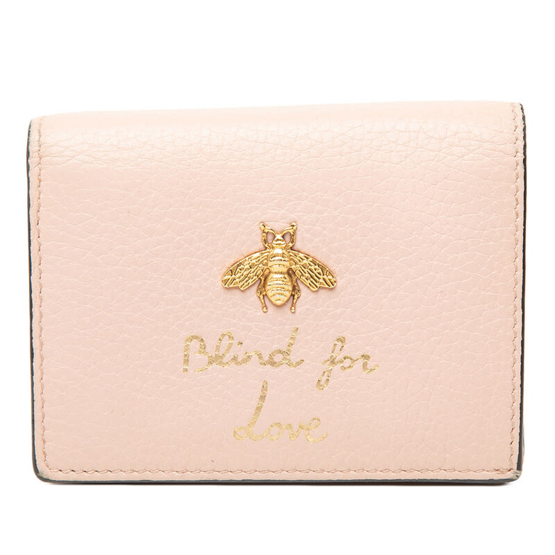 Gucci Pre-owned Gucci Calfskin Blind for Love Compact Wallet