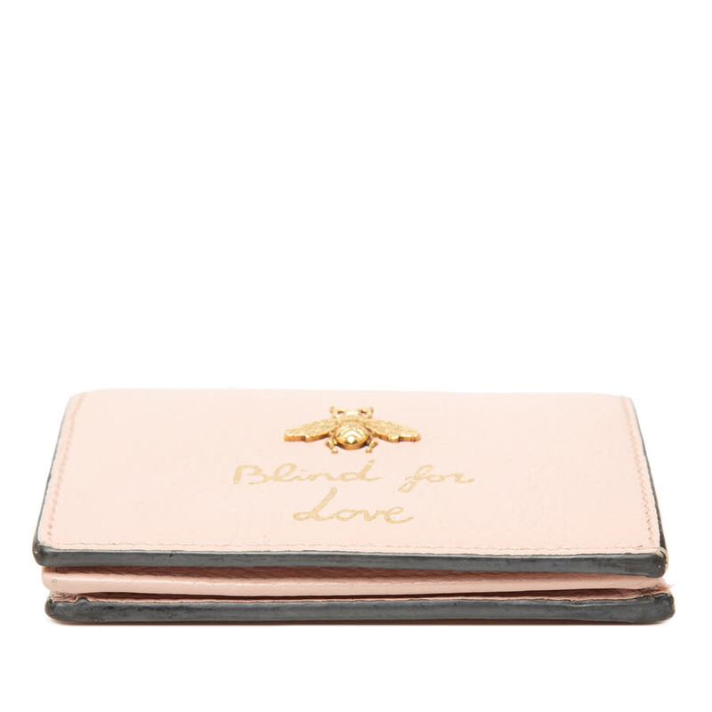 Gucci Pre-owned Gucci Calfskin Blind for Love Compact Wallet