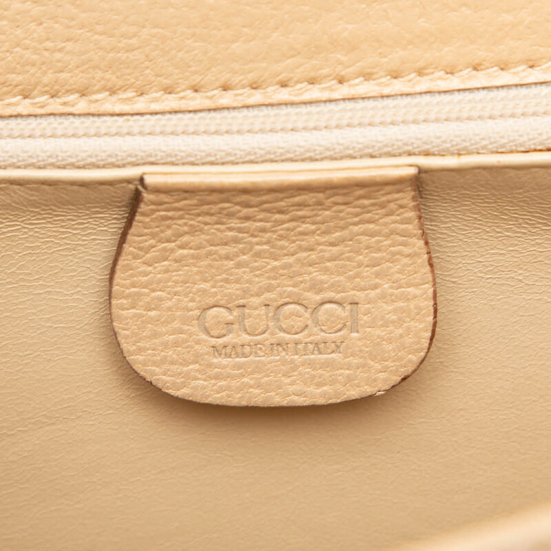 Gucci Pre-owned Gucci Calfskin Turnlock Bamboo Top Handle Bag