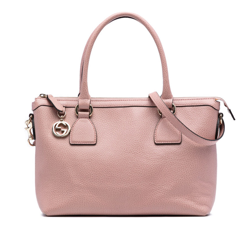 Gucci Pre-owned Gucci Dollar Calfskin GG Charm Satchel Ladies