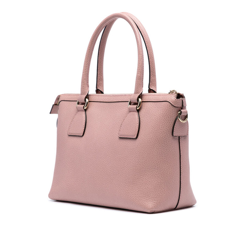Gucci Pre-owned Gucci Dollar Calfskin GG Charm Satchel Ladies