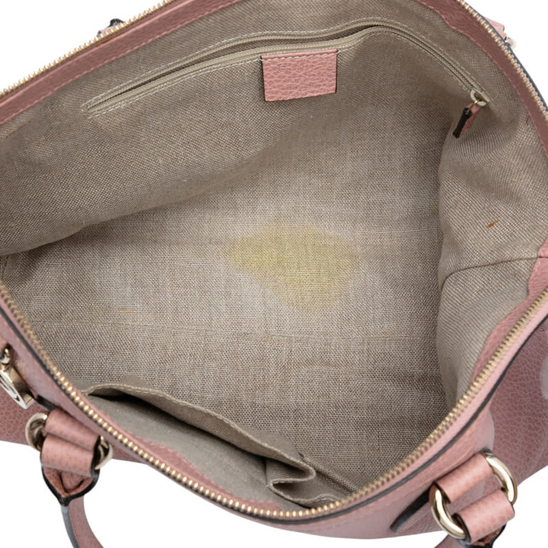 Gucci Pre-owned Gucci Dollar Calfskin GG Charm Satchel Ladies