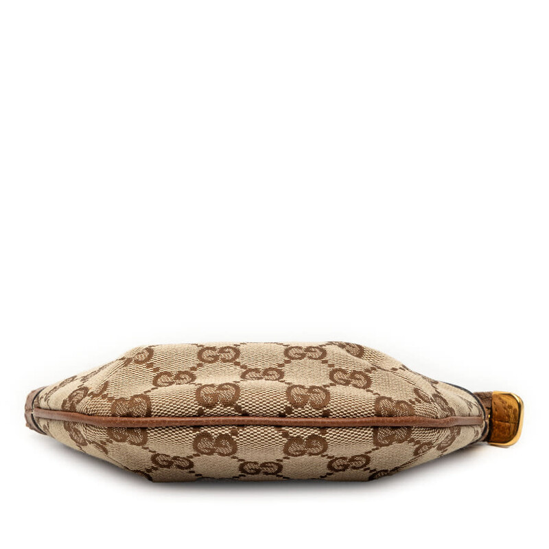 Gucci Pre-owned Gucci GG Canvas Bamboo Pouch Ladies 220091 467891 Gucci Pre-owned Gucci GG Canvas Bamboo Pouch Ladies 220091 467891