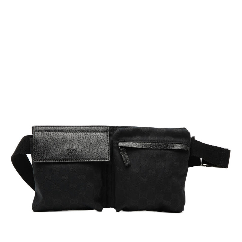 Gucci Pre-owned Gucci GG Canvas Double Pocket Belt Bag Unisex