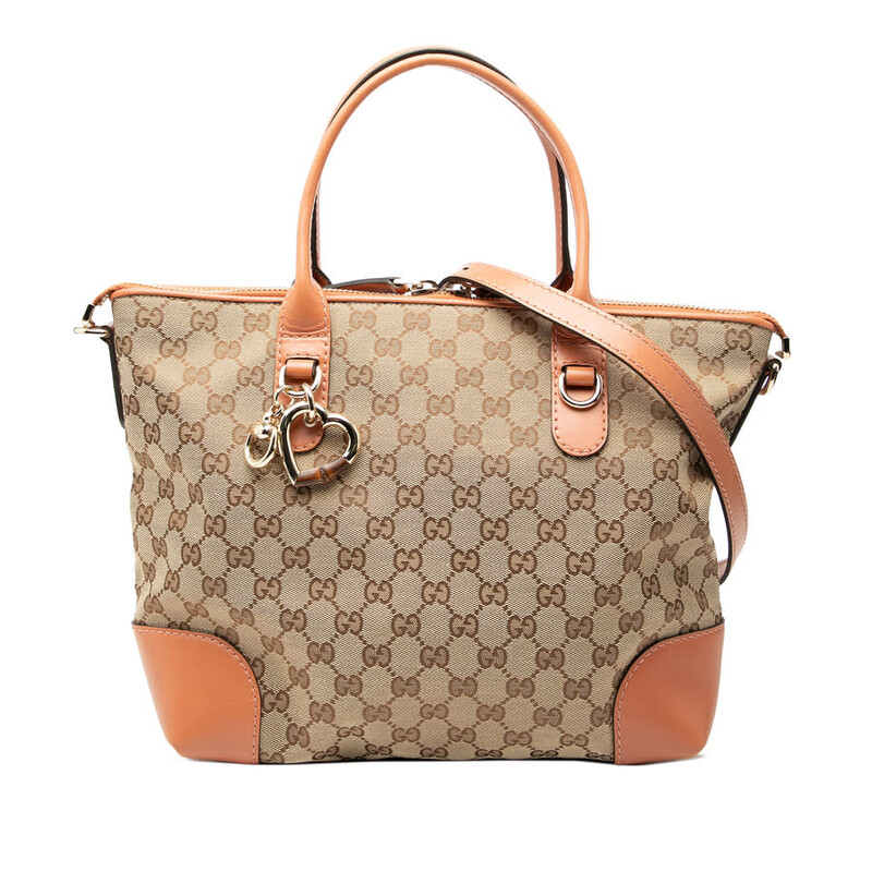 Gucci Pre-owned Gucci GG Canvas Heart Bit Satchel Ladies 269957