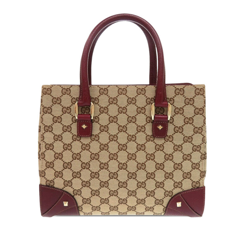 Gucci Pre-owned Gucci GG Canvas Nailhead Handbag Ladies