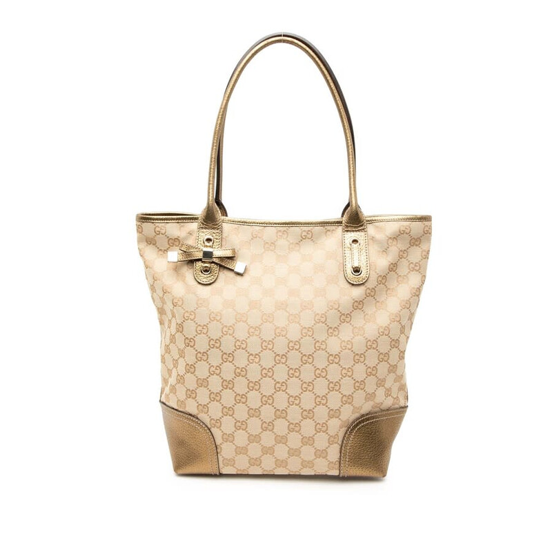 GUCCI ベージュ ゴールド バッグ Gucci Pre-owned Gucci GG Canvas Princy Tote Ladies 181779 492174