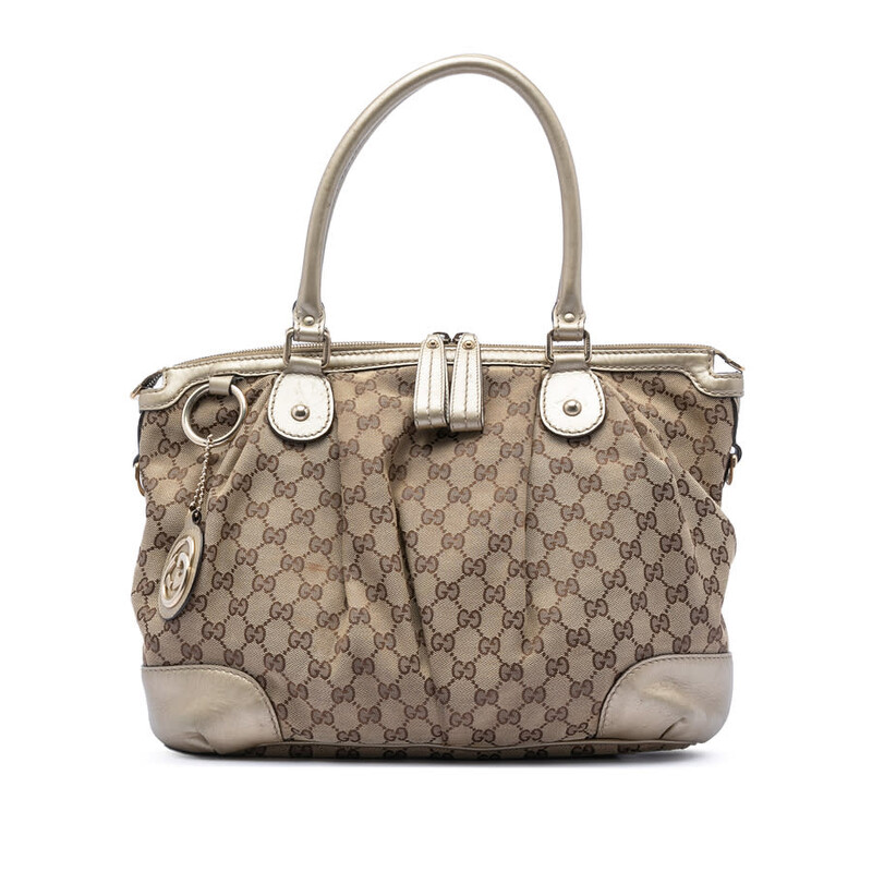 Gucci Pre-owned Gucci GG Canvas Sukey Satchel Ladies