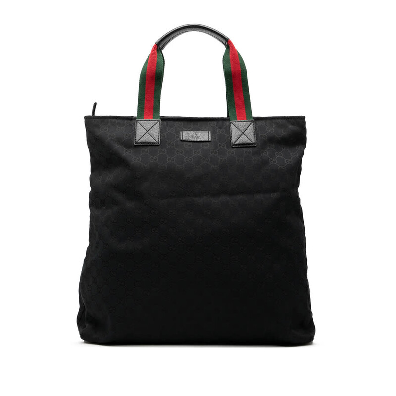 Gucci Pre-owned Gucci GG Canvas Web Vertical Tote Ladies 131233