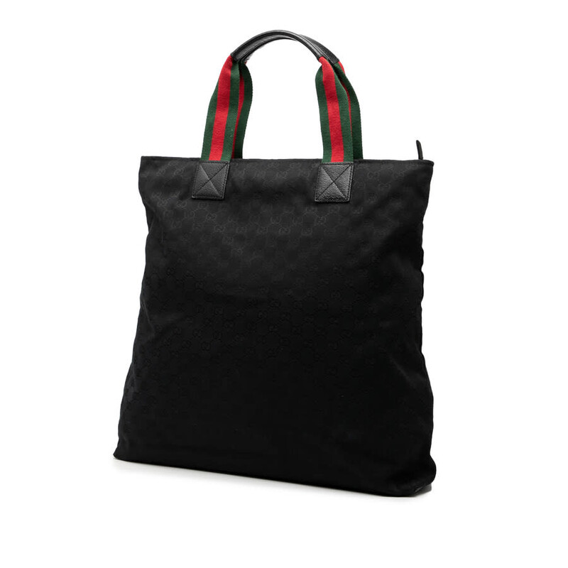 Gucci Pre-owned Gucci GG Canvas Web Vertical Tote Ladies 131233